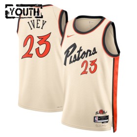 NBA Børn Trøje Detroit Pistons Jaden Ivey 2024-25 Nike City Edition Hvid Swingman